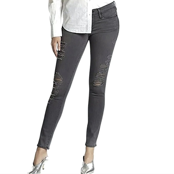 Frame Denim Denim - Frame denim grey distressed skinny jeans